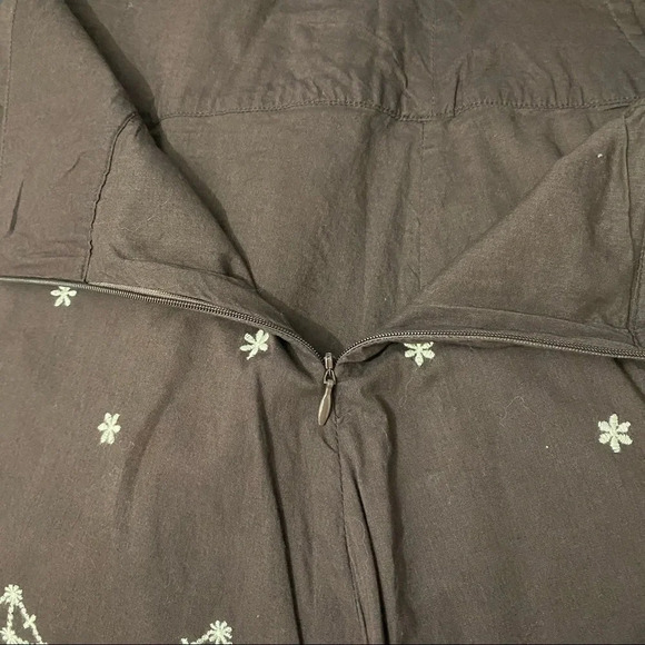 PRANA women Brown Embroidered A-Line Skirt size 2 - Picture 7 of 11